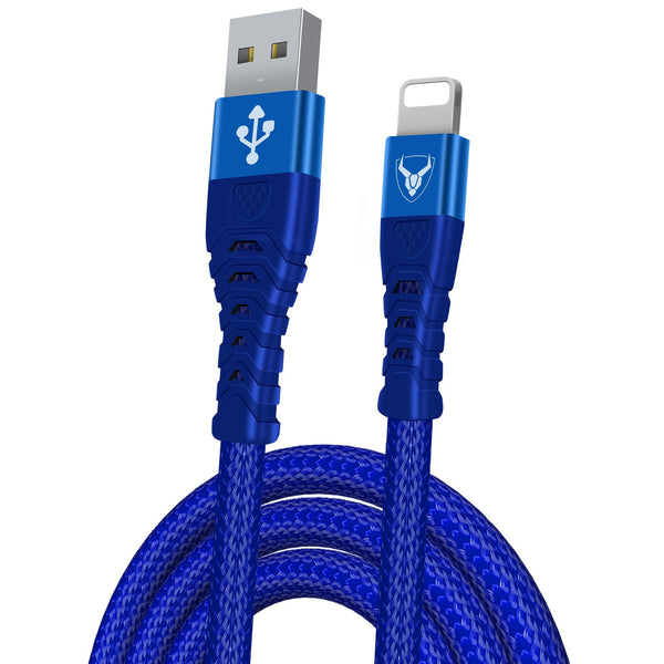 iPhone Charger Cable 1M Pack of 3, Braided Lightning Cable USB Heavy Duty Charger Data Lead - TradeNRG UK